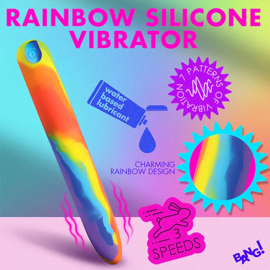 Bang Rainbow Rechargeable Silicone Vibrator