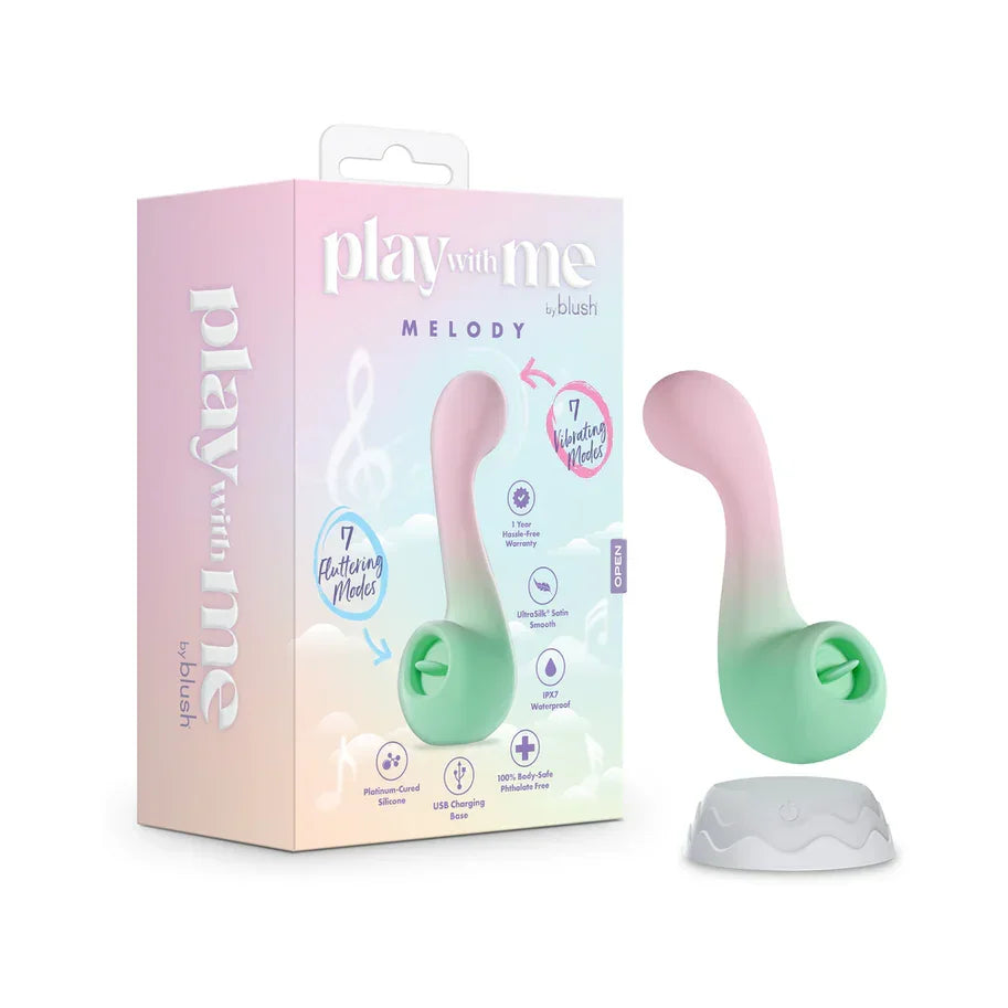 Play With Me Melody Rechargeable Silicone Dual-End Vibrator Play With Me Melody Rechargeable Silicone Dual-End Vibrator