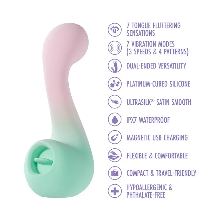 Play With Me Melody Rechargeable Silicone Dual-End Vibrator