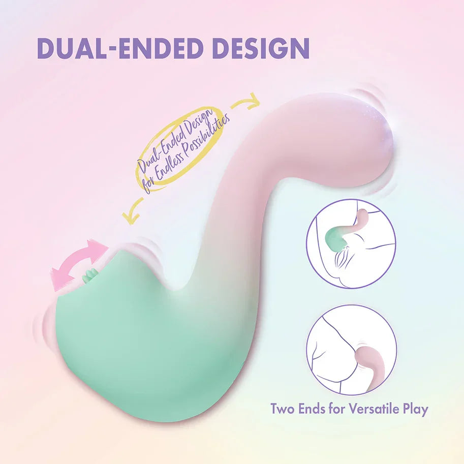 Play With Me Melody Rechargeable Silicone Dual-End Vibrator