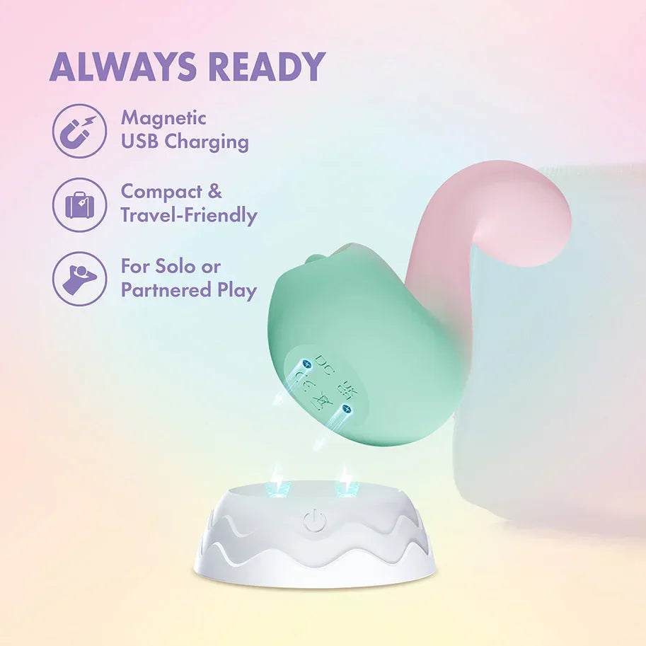 Play With Me Melody Rechargeable Silicone Dual-End Vibrator