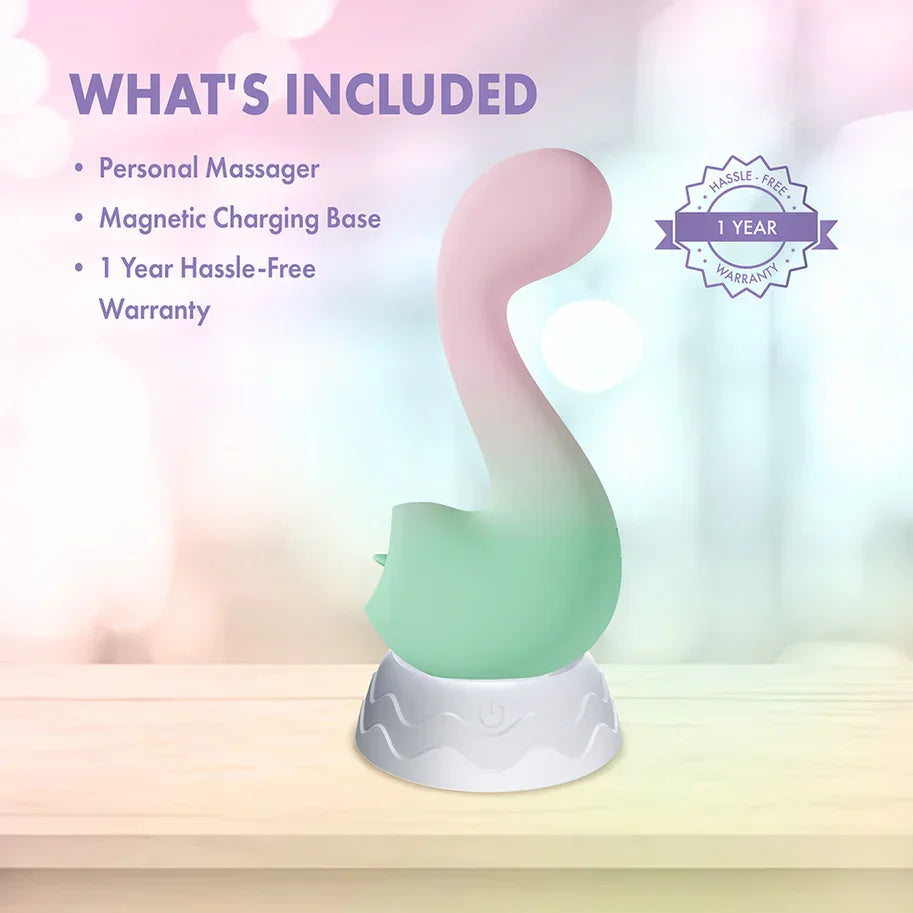 Play With Me Melody Rechargeable Silicone Dual-End Vibrator