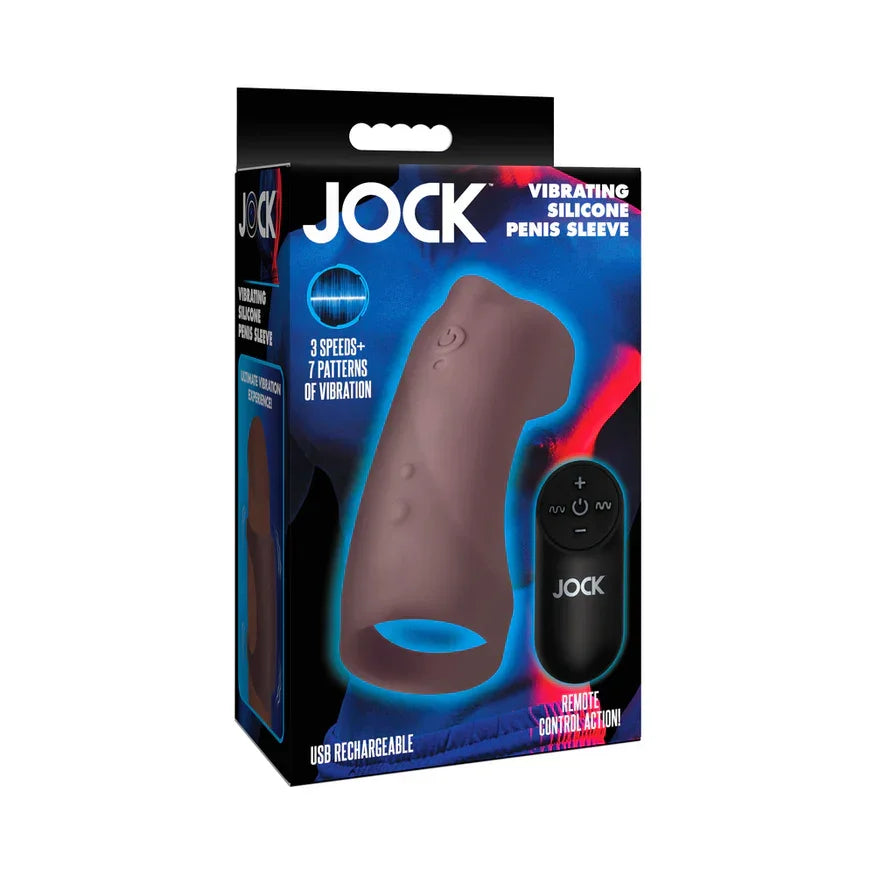 JOCK Vibrating Silicone Penis Sleeve JOCK Vibrating Silicone Penis Sleeve