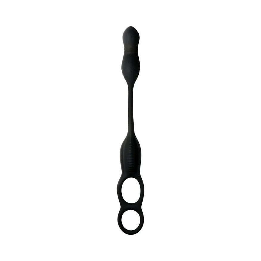 JOCK Silicone Vibrating Plug with Cock & Ball Ring and Remote
