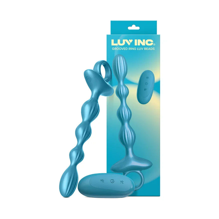 Luv Inc GR41: Grooved Ring Luv Beads – Remote-Controlled Textured Vibrating Anal Beads