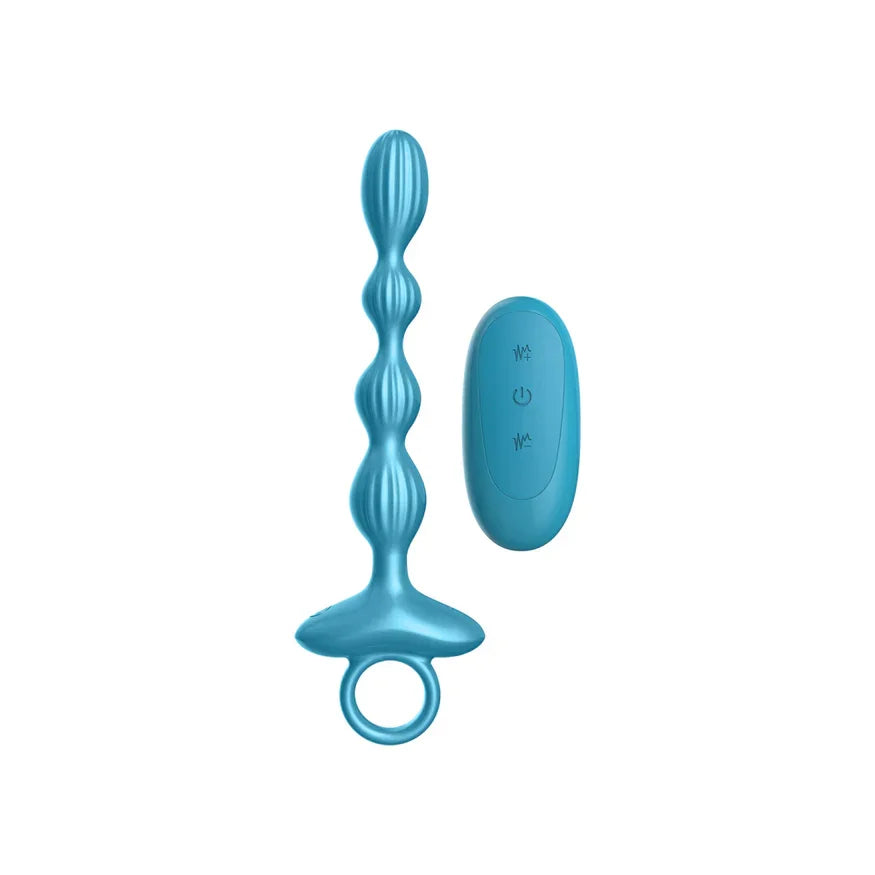 Luv Inc GR41: Grooved Ring Luv Beads – Remote-Controlled Textured Vibrating Anal Beads