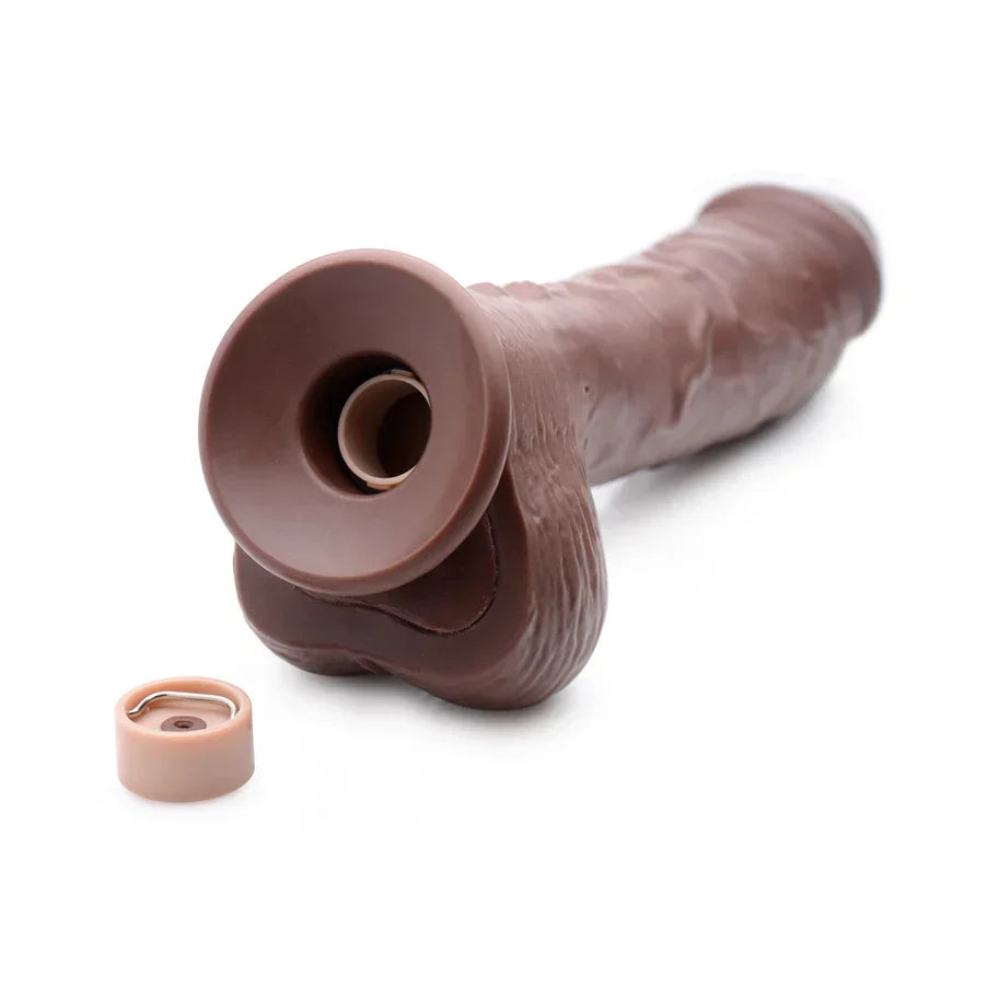 Loadz Vibrating Squirting Dildo with Remote Control 8.5in