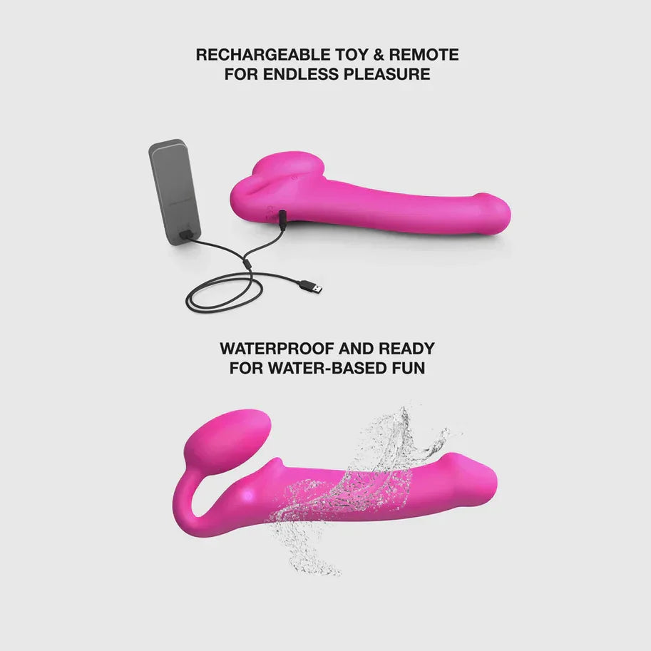 Strap-On-Me Vibrating Bendable Strap-On