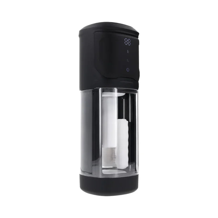 Playboy Side Piece Rechargeable Silicone Warming Sliding Stroker