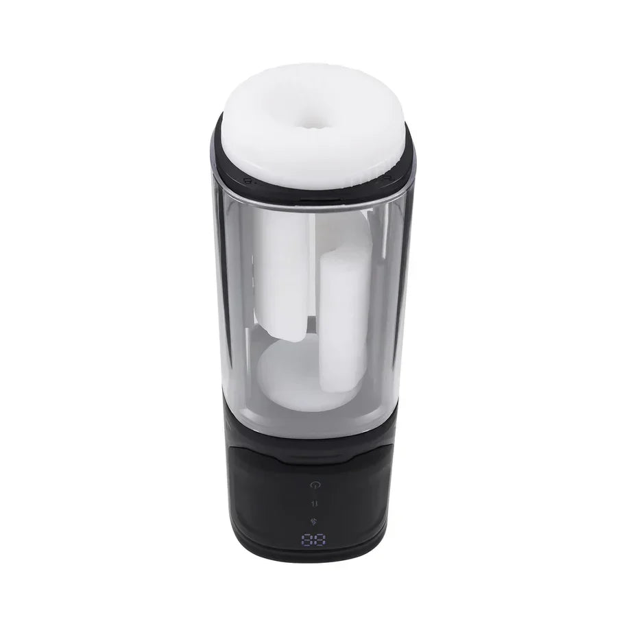Playboy Side Piece Rechargeable Silicone Warming Sliding Stroker