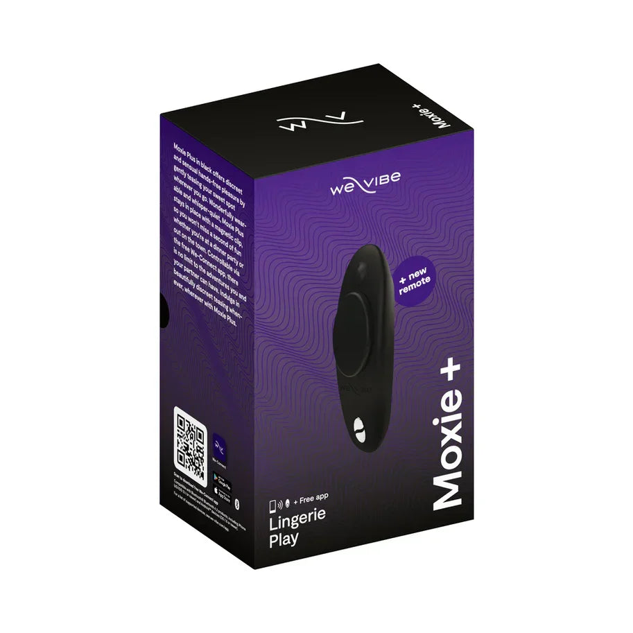 We-Vibe Moxie+ Wearable Rechargeable Silicone Panty Vibe Clitoral Stimulator with Remote Control