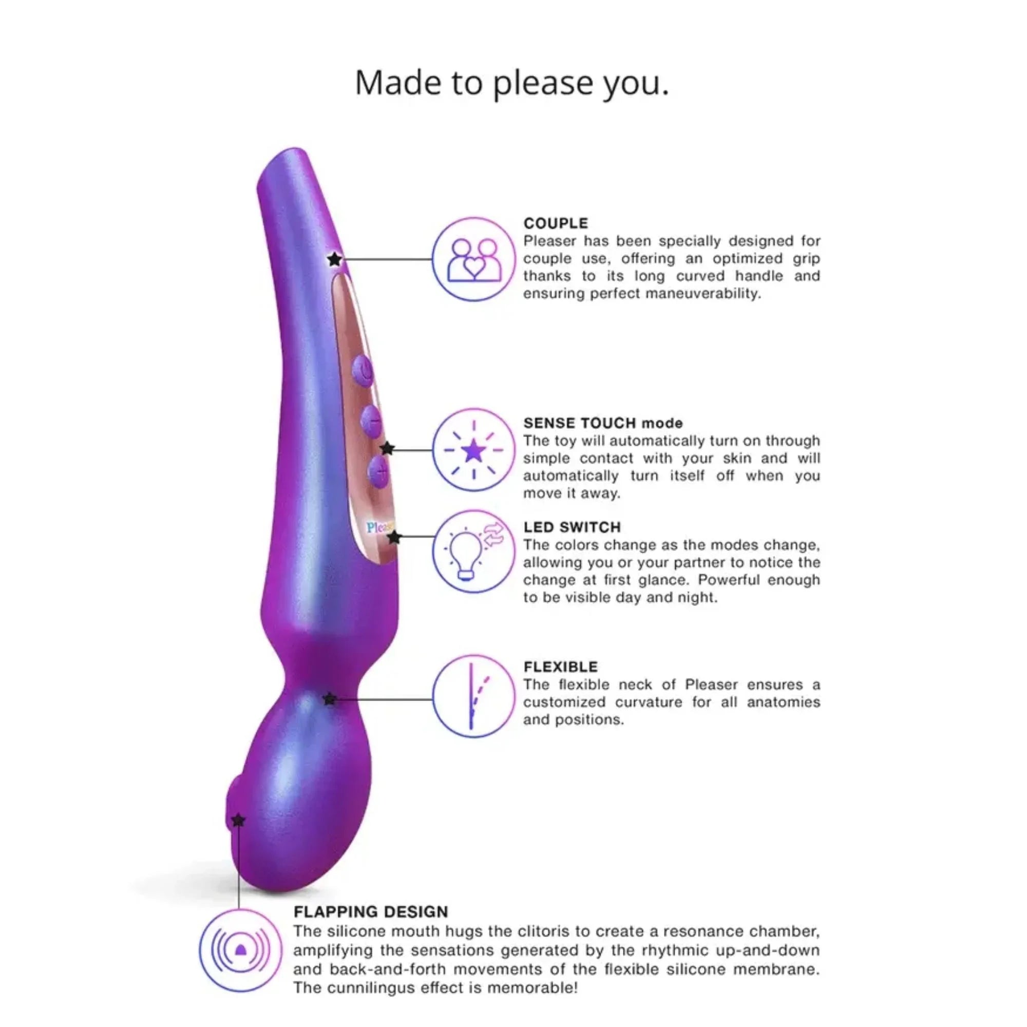 Love to Love Pleaser Silicone Rechargeable Clitoral Stimulator