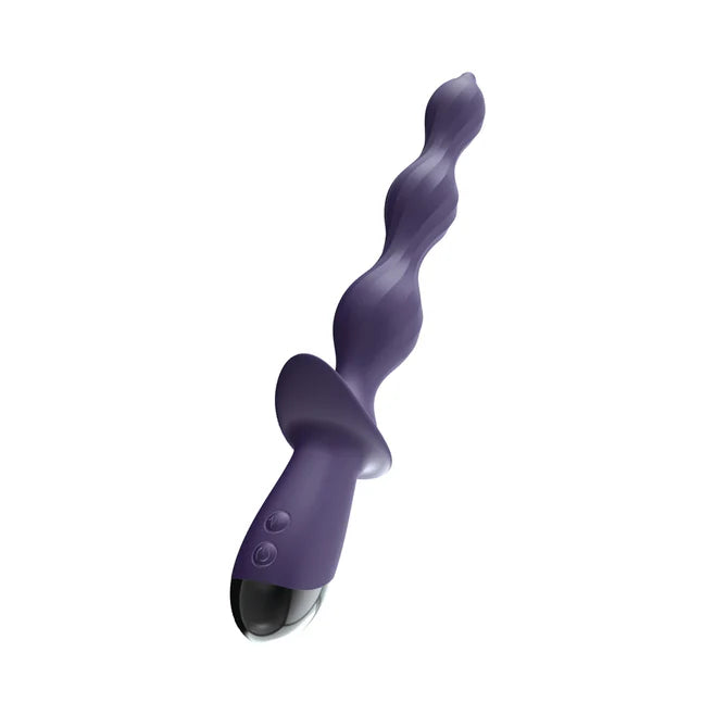 Nasstoys Ass-Sation Deep Dive Contoured Wand – Rechargeable 10-Mode Silicone Anal Vibrator