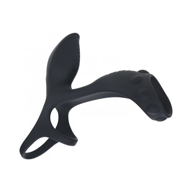 Levelz Vibrating Silicone Rechargeable Cock & Ball Ring with Shaft Loop