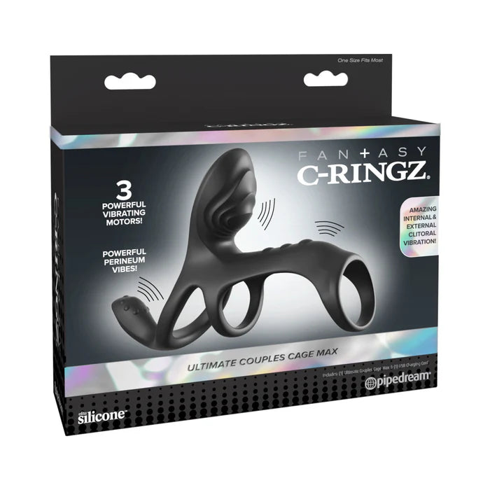 Fantasy C-Ringz Ultimate Couples Cage Max Vibrating Cock Ring Fantasy C-Ringz Ultimate Couples Cage Max Vibrating Cock Ring