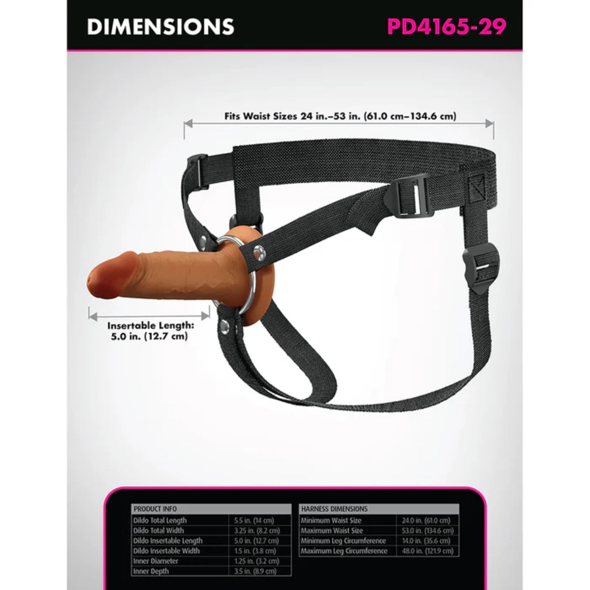 Fantasy X-Tensions Elite Silicone Dual Density Hollow Strap-On 5in