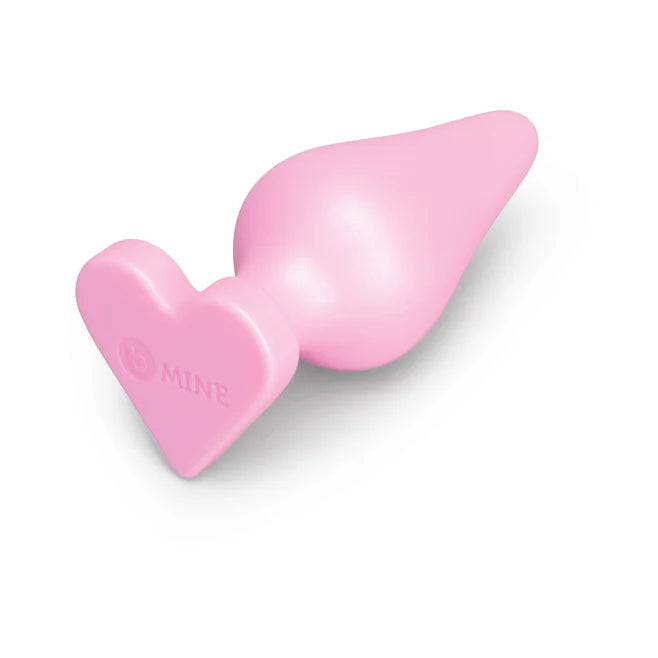 b-Vibe Butties b-Mine Heart Base Silicone Butt Plug – Beginner Anal Plug