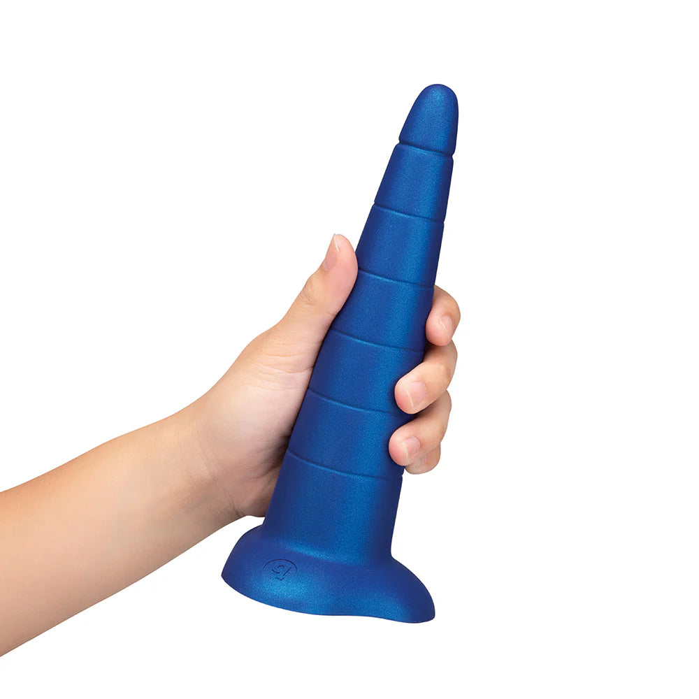 b-Vibe Anal Stretcher Training Cone – Ribbed Silicone Trainer with Suction Base