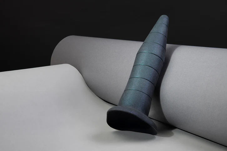 b-Vibe Fisting Anal Trainer – Ribbed Silicone Anal Stretcher with Suction Base