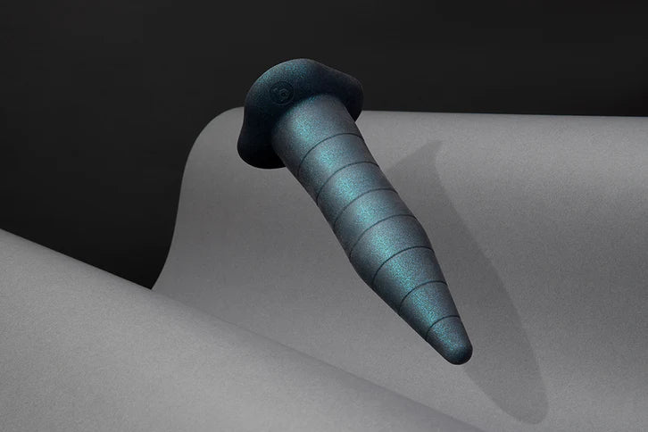 b-Vibe Fisting Anal Trainer – Ribbed Silicone Anal Stretcher with Suction Base