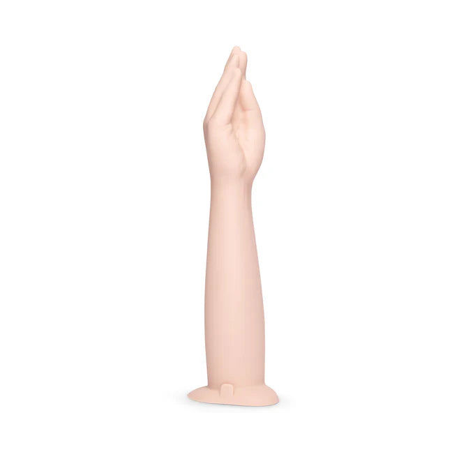 B-Vibe 16.5" Silicone Hand Fisting Dildo – Extra-Deep Realistic Arm with Suction Base