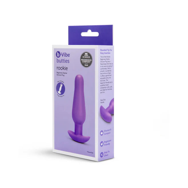 b-Vibe Butties Rookie Beginner Silicone Plug – Starter Anal Plug