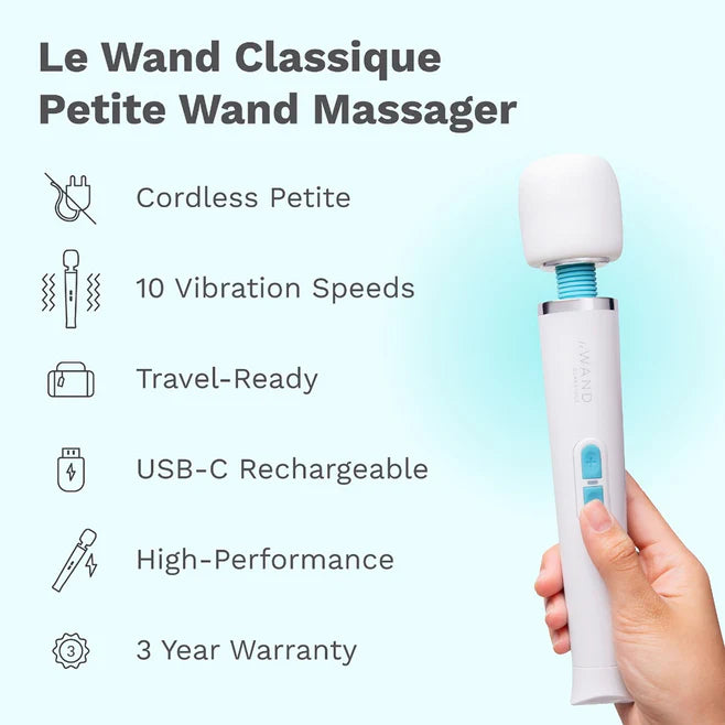 Le Wand Classique Cordless Petite Wand Massager