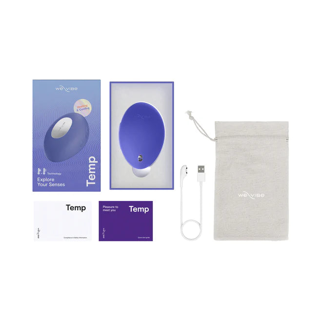We-Vibe Temp Heating and Cooling Rechargeable Silicone Lay-On Vibrator