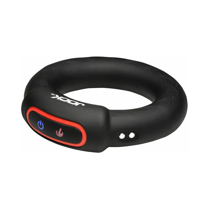 Jock Rumbler Vibrating & Warming Rechargeable Silicone C-Ring 1.8in with Remote
