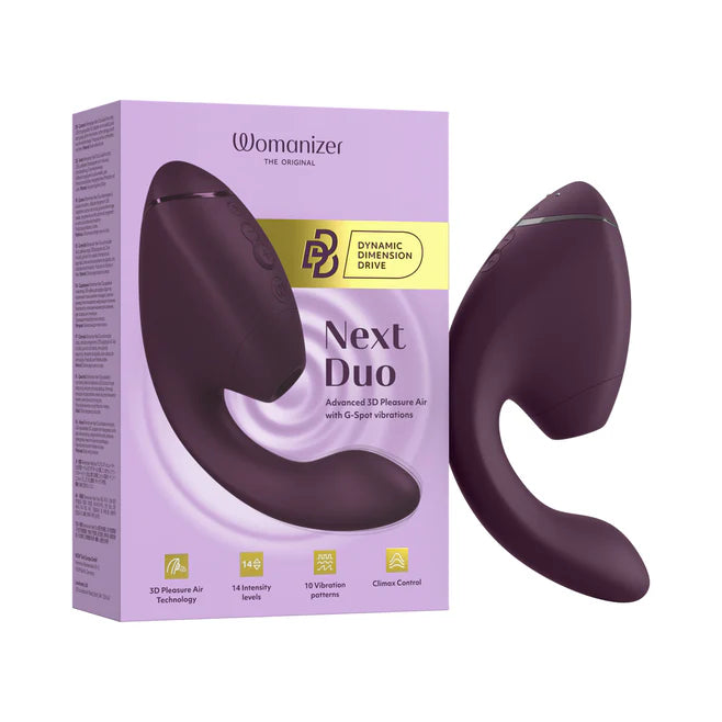 Womanizer Next Duo – Rechargeable Silicone Dual G-Spot & Clitoral Stimulator