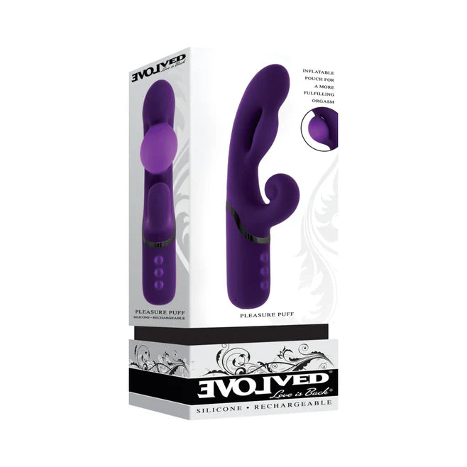 Pleasure Puff Rechargeable Silicone Expandable Rabbit Vibrator