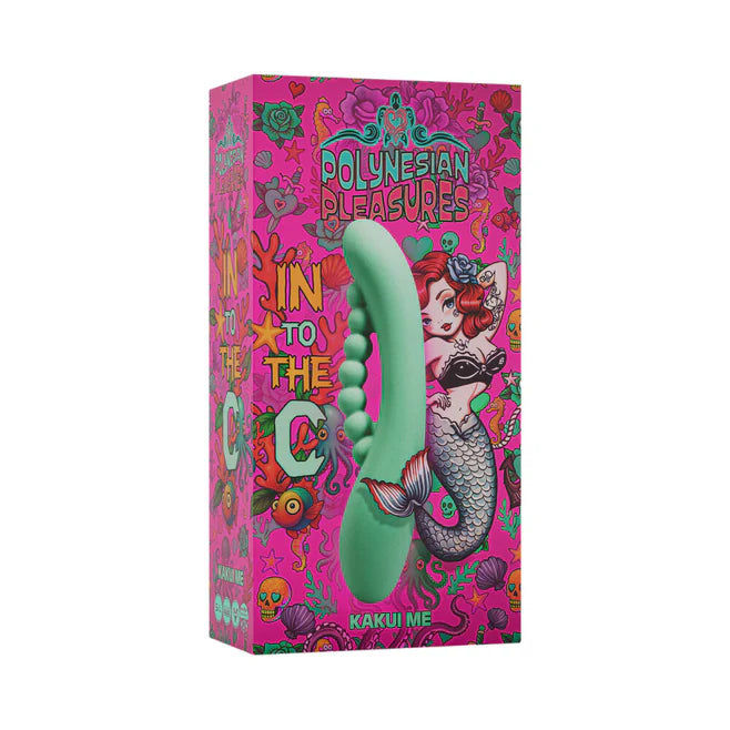 Polynesian Pleasures Into The C Kakui Me Rechargeable Silicone Vibrator with Clitoral Stimulator