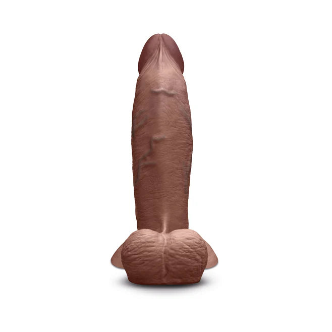 b-Vibe Slipskin Realistic Silicone Dildo 8 in. Girthy – Extra-Girth Lifelike Dildo