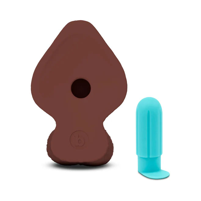 b-Vibe Slipskin Realistic Silicone Dildo 8 in. Girthy – Extra-Girth Lifelike Dildo