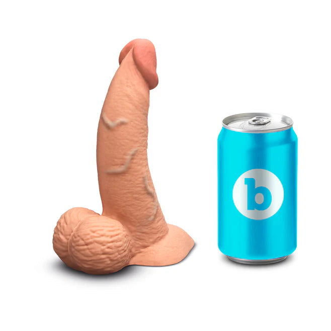b-Vibe Slipskin Realistic Silicone Dildo 6.5 in. Curved – Lifelike Silicone Dildo