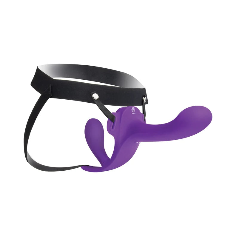 Together Lock-In Vibrating Strap-On Harness Set