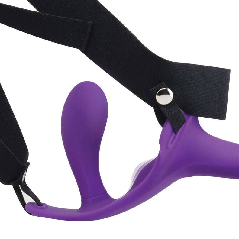 Together Lock-In Vibrating Strap-On Harness Set