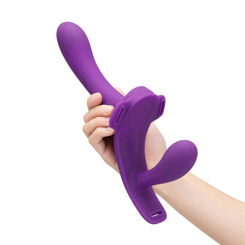 Together Lock-In Vibrating Strap-On Harness Set