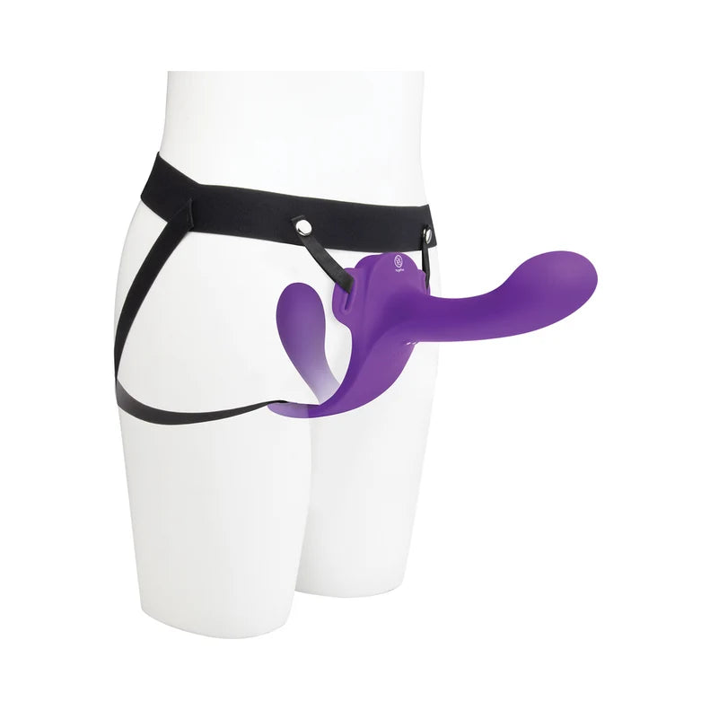 Together Lock-In Vibrating Strap-On Harness Set