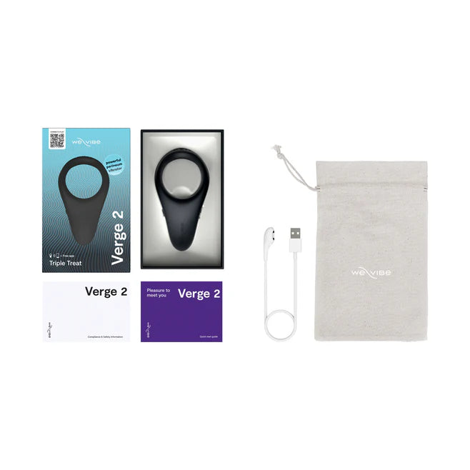 We-Vibe Verge 2 Rechargeable Silicone Vibrating Perineum Cock Ring
