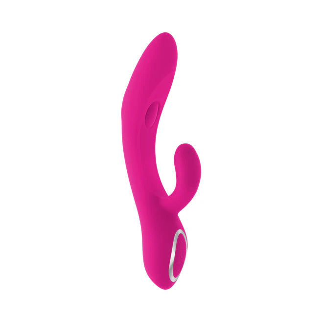 G-Tapper Rechargeable Silicone Double Tapping Rabbit Vibrator with Clitoral Stimulator