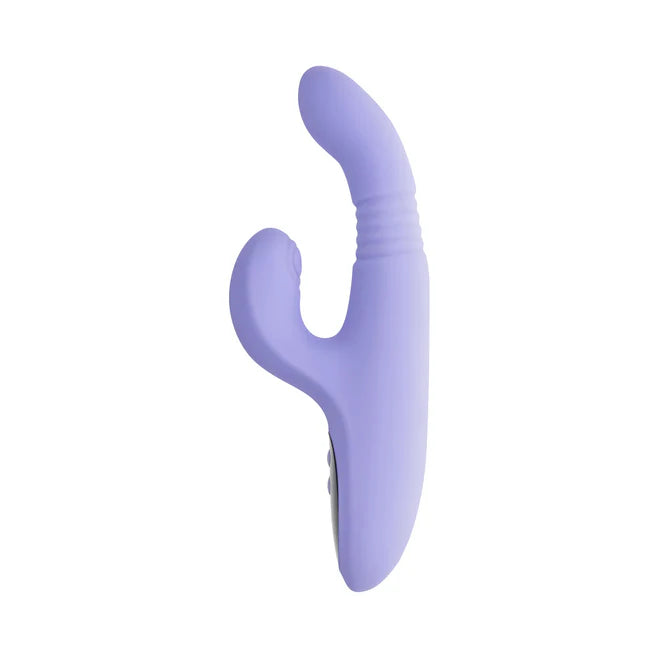 Pep Talk Rechargeable Silicone Rabbit Vibrator with Thrusting & Tapping Stimulation