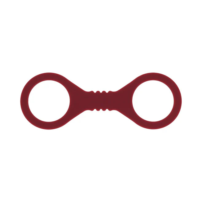 Sportsheets Sex & Mischief Enchanted Silicone Cuffs – Burgundy Wrist & Ankle Restraints