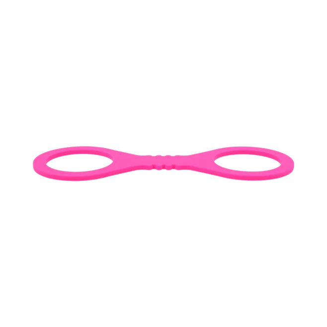Sex & Mischief Hot Pink Silicone Cuffs – Stretch-Fit Wrist Restraints