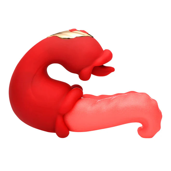 Lickgasm Lick Lasher – Rechargeable Silicone Licking Vibrator with Dual Tongue Action