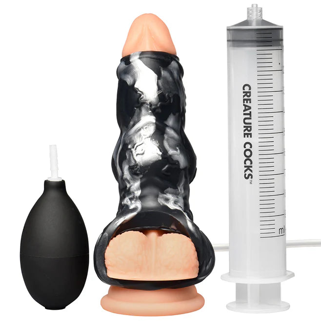 Creature Cocks Night Prowler Squirting Silicone Penis Enhancer