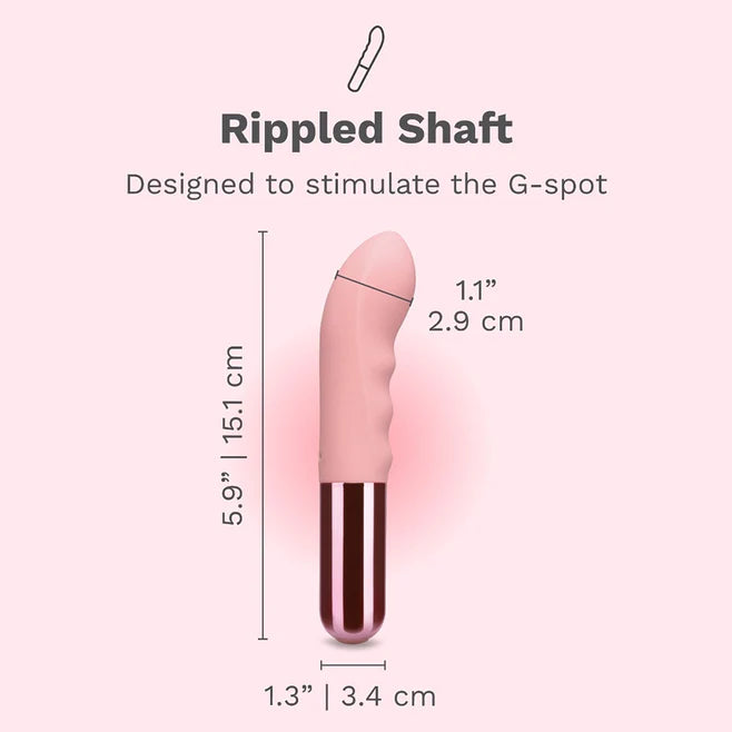Le Wand Mini Vibe G-Thrill Rechargeable Rippled G-Spot Vibrator