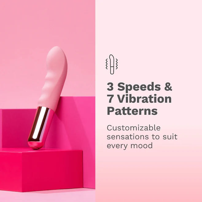 Le Wand Mini Vibe G-Thrill Rechargeable Rippled G-Spot Vibrator