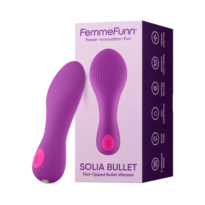 FemmeFunn Solia Bullet Vibrator – Flat-Tipped Waterproof Silicone Vibrator