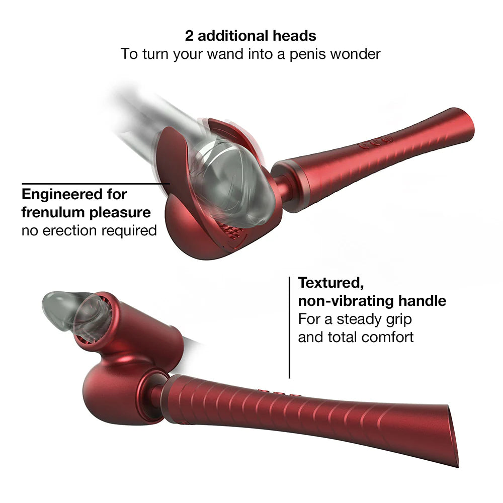 MAN.WAND EDGY – Powerful Precision Vibrating Wand with Sense Touch Technology